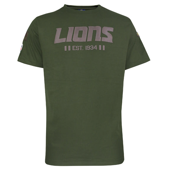 Playera Detroit Lions Army Verde Militar