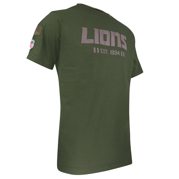 Playera Detroit Lions Army Verde Militar