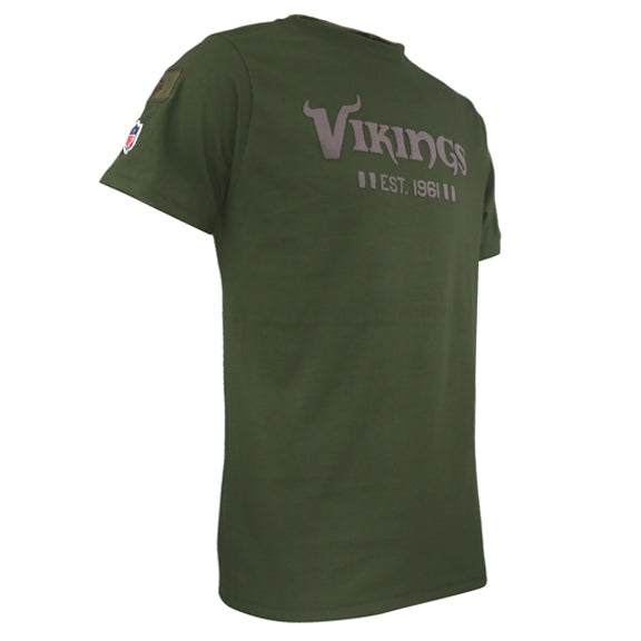 Playera Minnesota Vikings Army Verde Militar