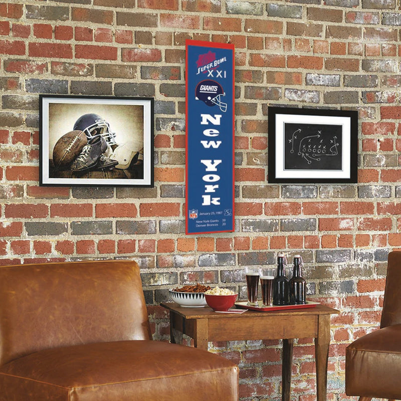 Banderín New York Giants Banner Xxi Heritage Winning Streak
