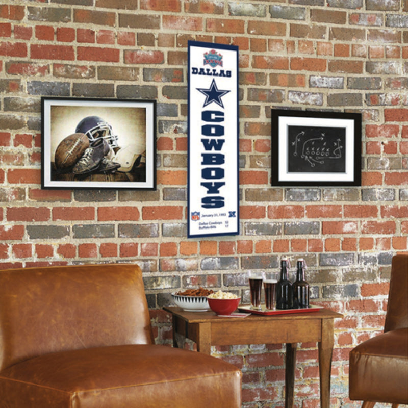 Banderín Dallas Cowboys Banner Xxvii Heritage Winning Streak