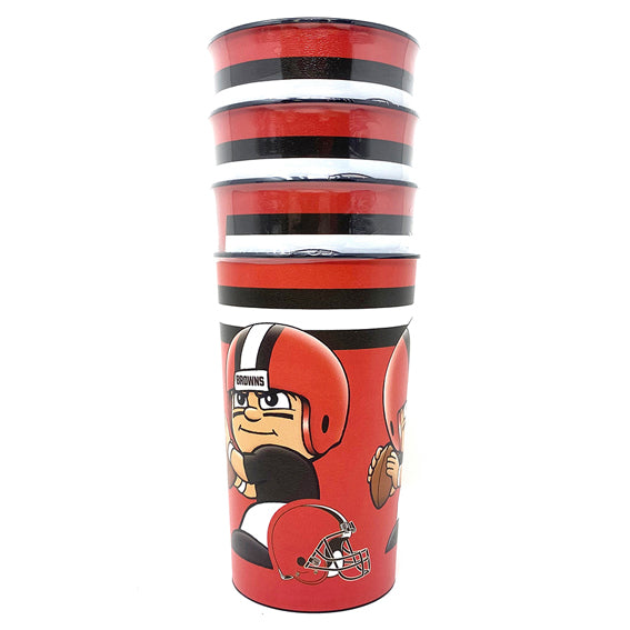 Vaso Cleveland Browns PK4 22 oz The Party Animal Café