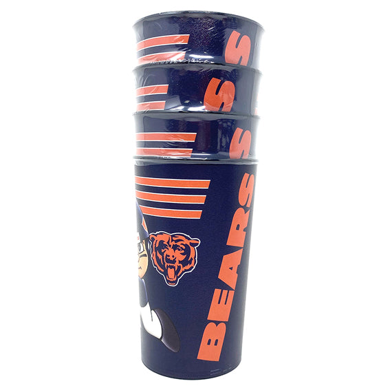 Vaso Chicago Bears PK4 22 oz The Party Animal