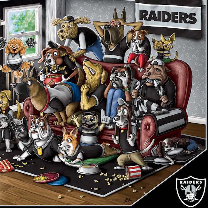 Rompecabezas Las Vegas Raiders Purebred Fans 18'' 24 500 You The Fan