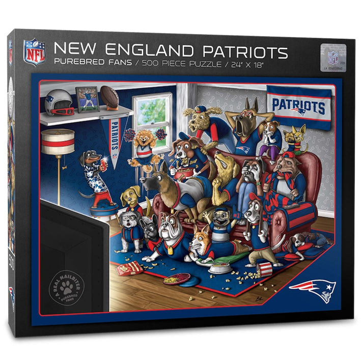 Rompecabezas New England Patriots Purebred Fans 18'' 24 500 You The Fan
