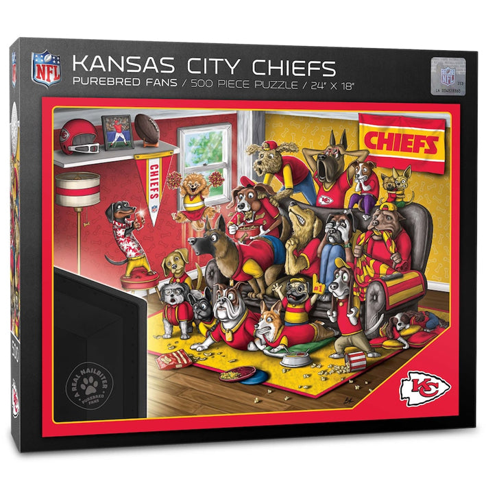 Rompecabezas Kansas City Chiefs Purebred Fans 18'' 24 500 You The Fan