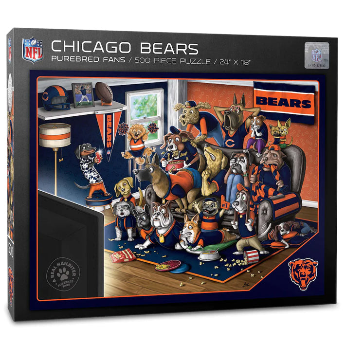 Rompecabezas Chicago Bears Purebred Fans 18'' 24 500 You The Fan