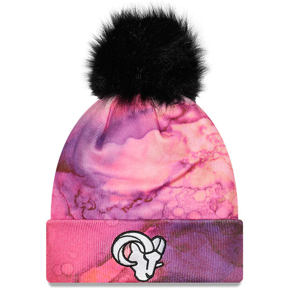 Gorro Beanie Los Angeles Rams Crucial Catch 2022 New Era Mujer
