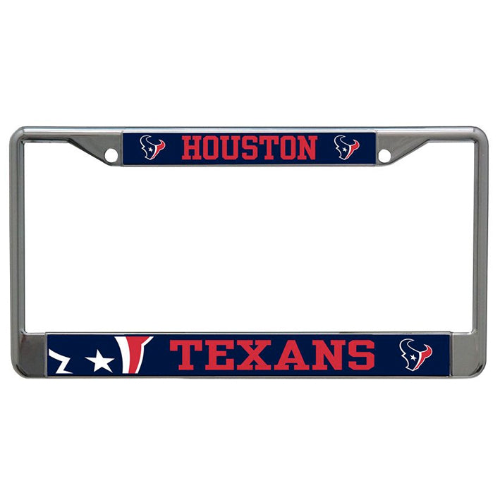Porta Placas Houston Texans Metálico MEG1 WinCraft