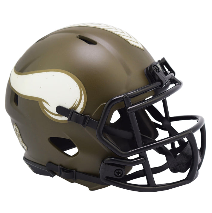 Minicasco Minnesota Vikings Speed Salute to Service 2022 Riddell