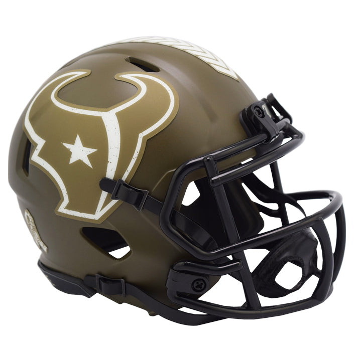 Minicasco Houston Texans Speed Salute to Service 2022 Riddell