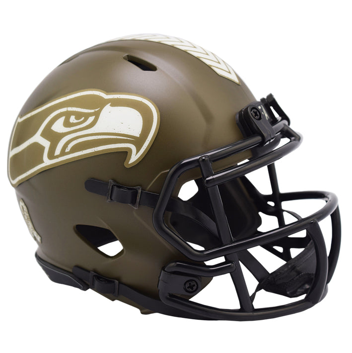 Minicasco Seattle Seahawks Speed Salute to Service 2022 Riddell