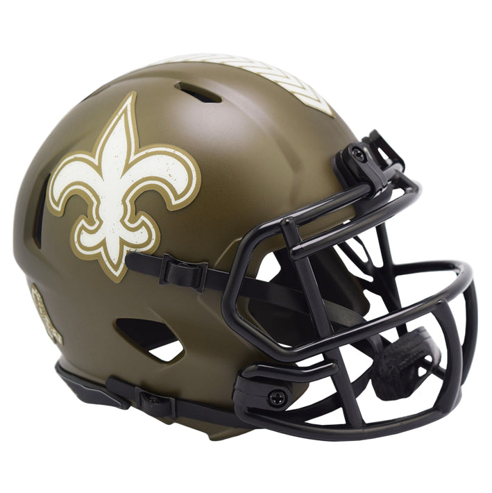 Minicasco New Orleans Saints Speed Salute to Service 2022 Riddell