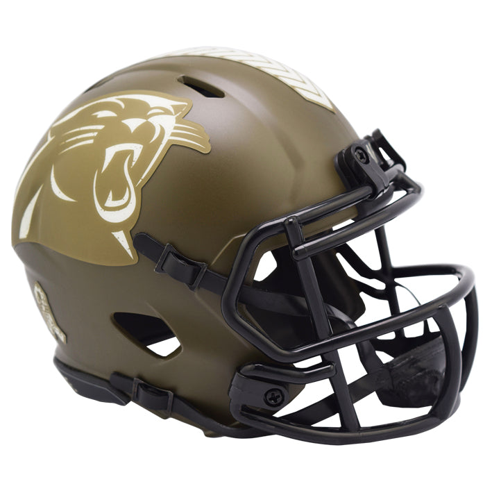 Minicasco Carolina Panthers Speed Salute to Service 2022 Riddell