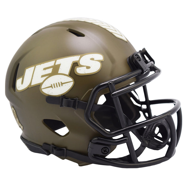 Minicasco New York Jets Speed Salute to Service 2022 Riddell