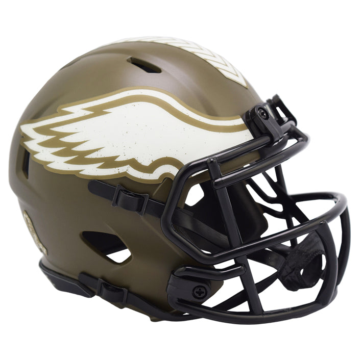 Minicasco Philadelphia Eagles Speed Salute to Service 2022 Riddell