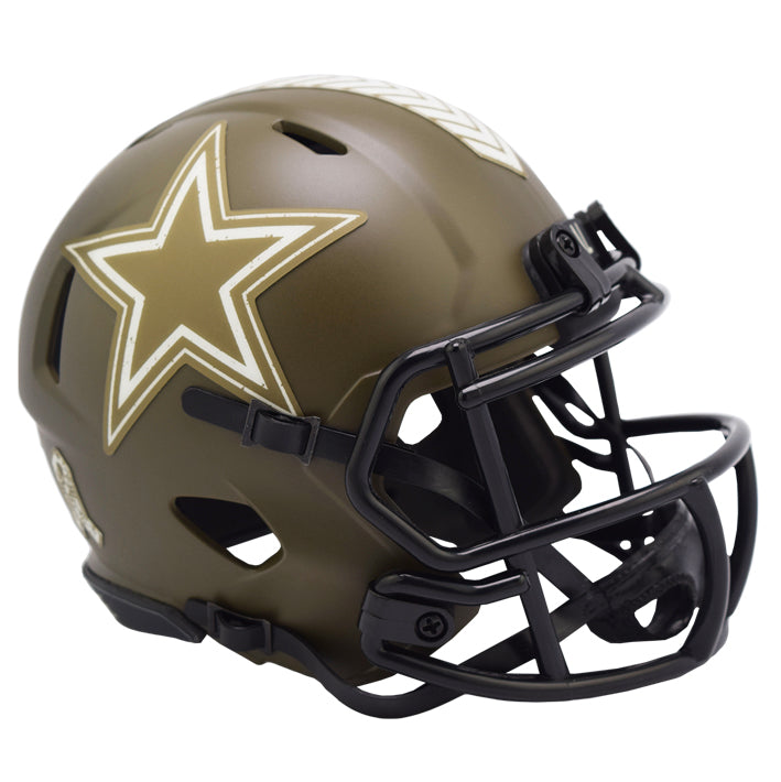 Minicasco Dallas Cowboys Speed Salute to Service 2022 Riddell