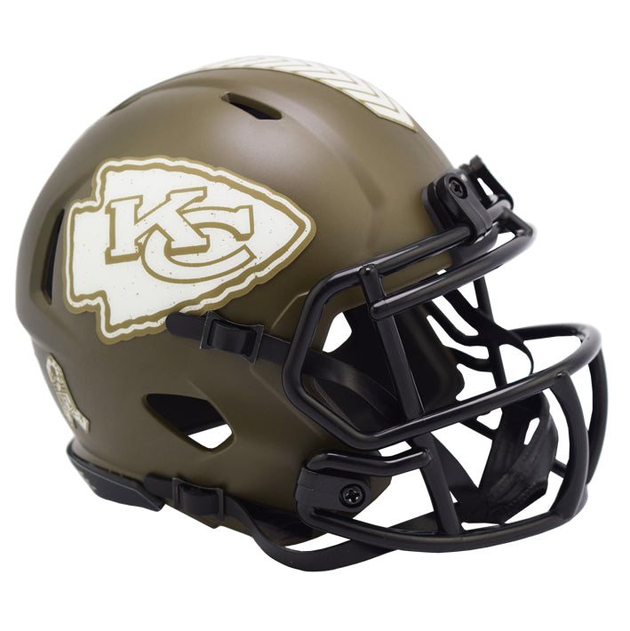 Minicasco Kansas City Chiefs Speed Salute to Service 2022 Riddell