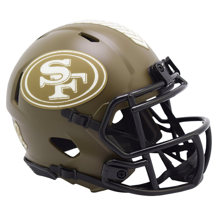 Minicasco San Francisco 49ers Speed Salute to Service 2022 Riddell