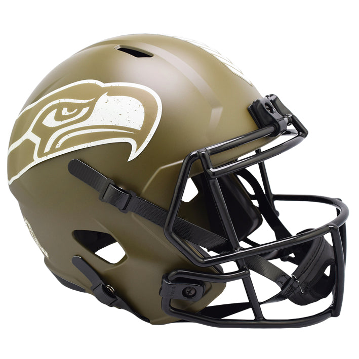 Casco Réplica Seattle Seahawks Speed Salute to Service 2022 Riddell