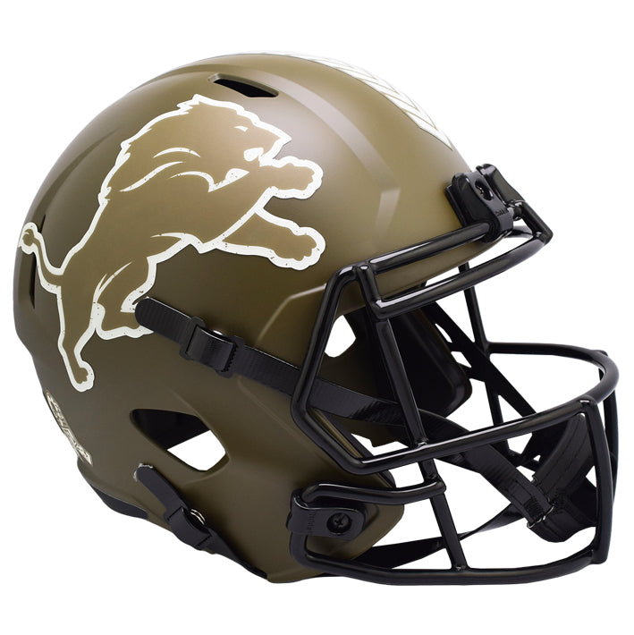 Casco Réplica Detroit Lions Speed Salute to Service 2022 Riddell