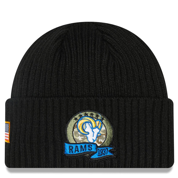Gorro Beanie Los Angeles Rams Salute to Service 2022 New Era