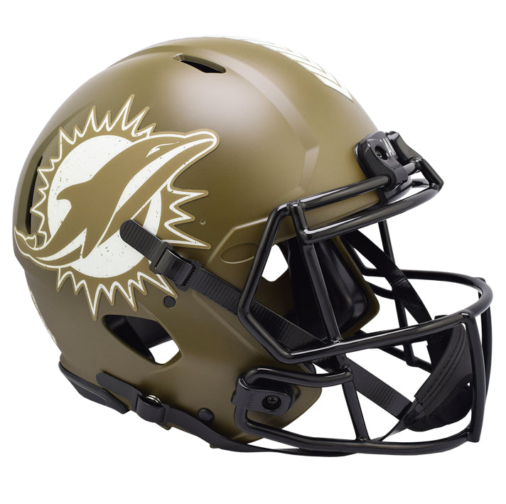 Casco Réplica Miami Dolphins Speed Salute to Service 2022 Riddell
