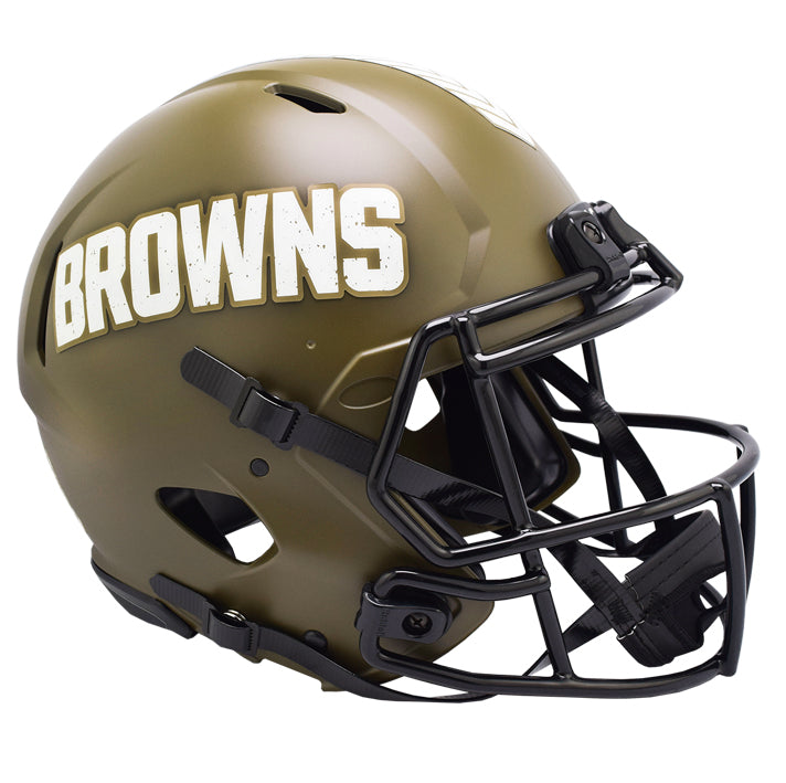 Casco Réplica Cleveland Browns Speed Salute to Service 2022 Riddell Café