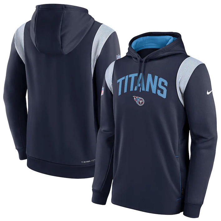 Sudadera Tennessee Titans Sideline 2022 Athletic Stack Nike Hombre