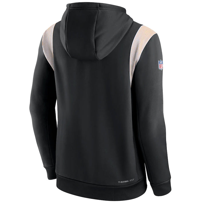 Sudadera Pittsburgh Steelers Sideline 2022 Athletic Stack Nike Hombre