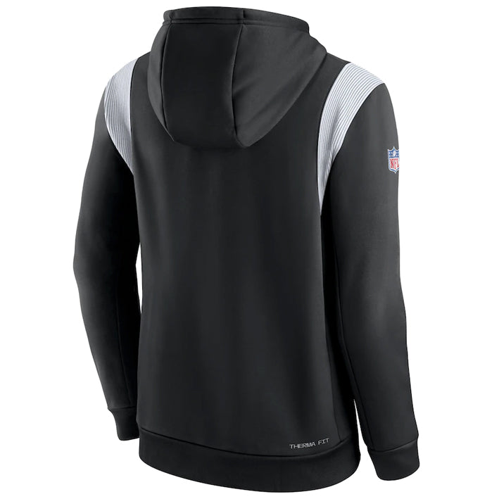 Sudadera Las Vegas Raiders Sideline 2022 Athletic Stack Nike Hombre