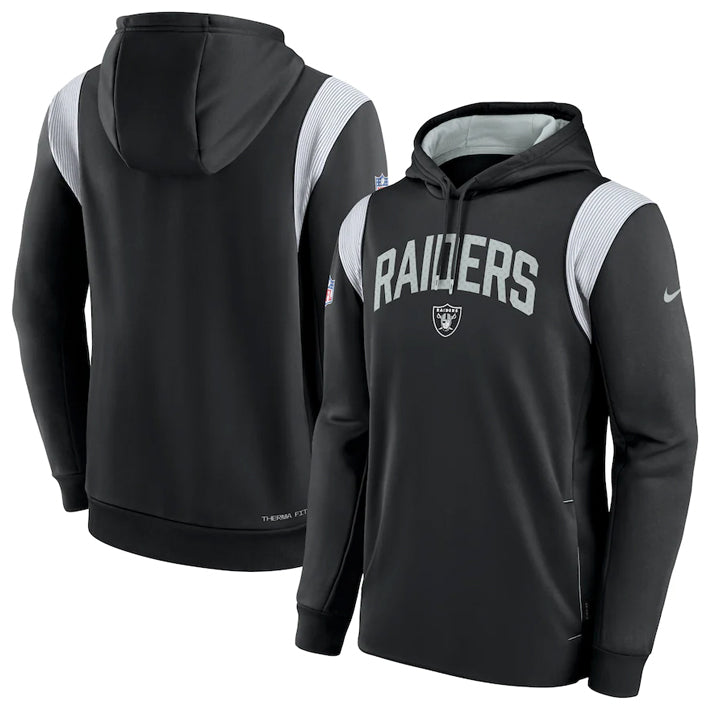 Sudadera Las Vegas Raiders Sideline 2022 Athletic Stack Nike Hombre