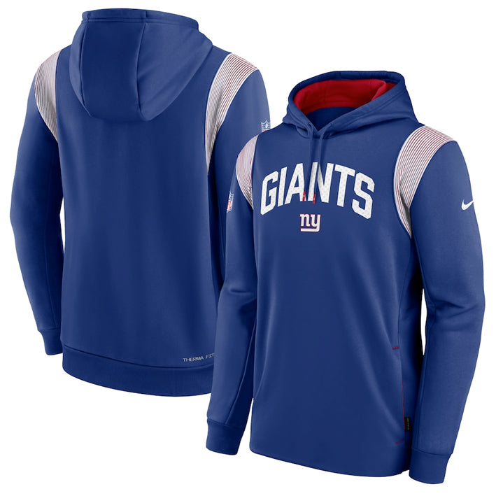 Sudadera New York Giants Sideline 2022 Athletic Stack Nike Hombre