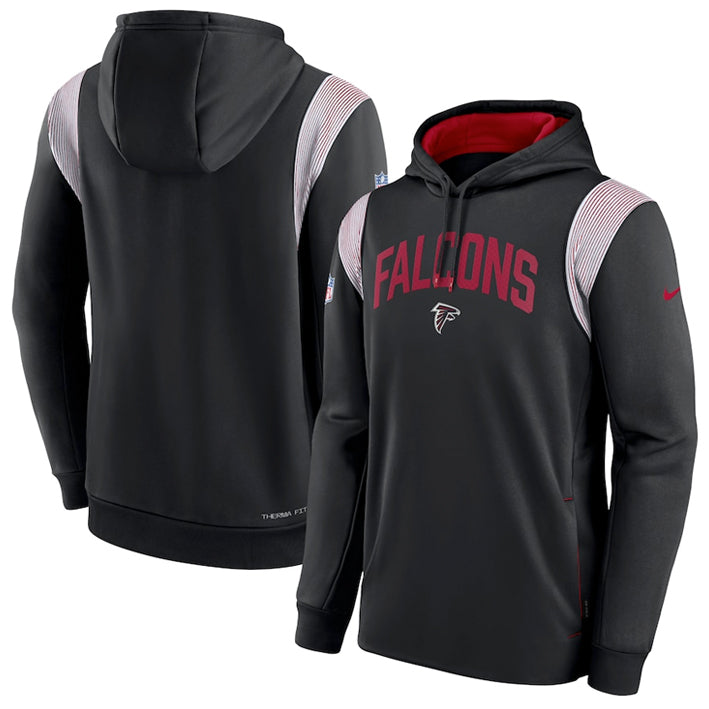 Sudadera Atlanta Falcons Sideline 2022 Athletic Stack Nike Hombre