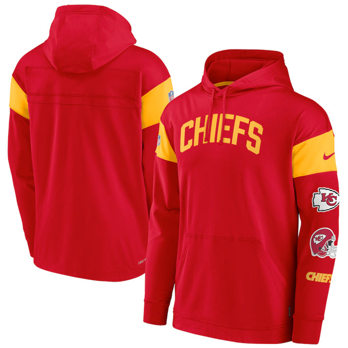 Sudadera Kansas City Chiefs Sideline 2022 Athletic Arch Nike Hombre