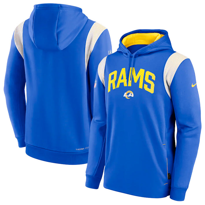 Sudadera Los Angeles Rams Sideline 2022 Stack Nike Hombre