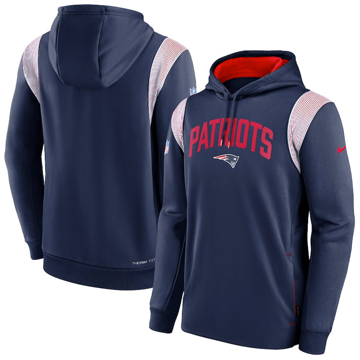 Sudadera New England Patriots Sideline 2022 Stack Nike Hombre