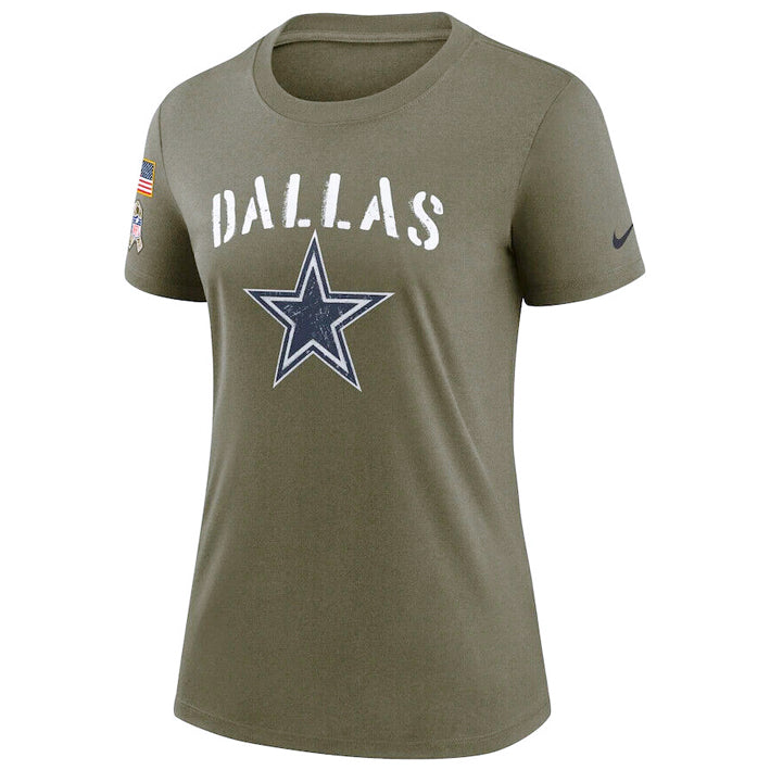 Playera Dallas Cowboys Legend Salute to Service 2022 Nike Mujer