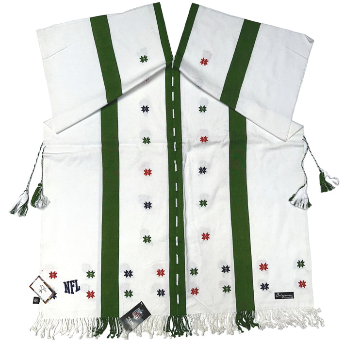 Coleccionable NFL Orígenes Gabán Cerrado Telar Cintura NFL x Kuxul Pok'