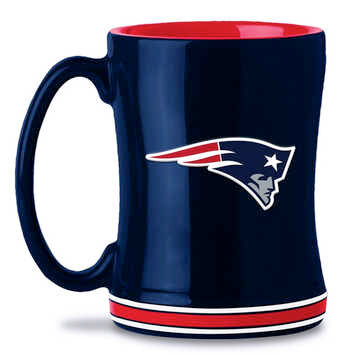 Taza New England Patriots Relief 14 oz Logo Brands