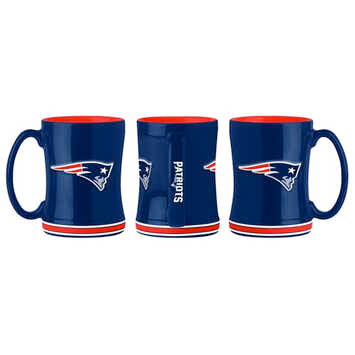 Taza New England Patriots Relief 14 oz Logo Brands