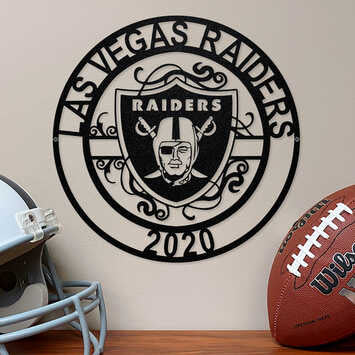 Letrero Metálico Las Vegas Raiders Laser Cut Metal The Party Animal