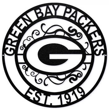 Letrero Metálico Green Bay Packers Laser Cut Metal The Party Animal
