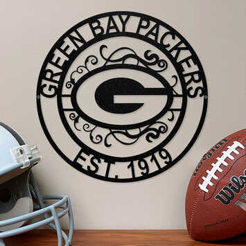 Letrero Metálico Green Bay Packers Laser Cut Metal The Party Animal
