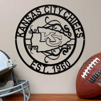 Letrero Metálico Kansas City Chiefs Laser Cut Metal The Party Animal