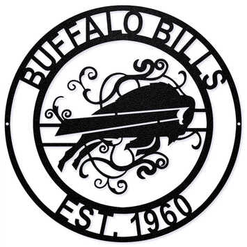 Letrero Metálico Buffalo Bills Laser Cut Metal The Party Animal