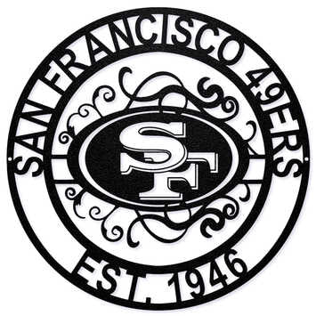 Letrero Metálico San Francisco 49ers Laser Cut Metal The Party Animal
