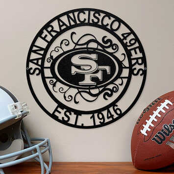 Letrero Metálico San Francisco 49ers Laser Cut Metal The Party Animal