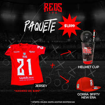 Playera Reds LFA Paquete Hombre Rojo