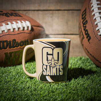 Taza New Orleans Saints Boxed 14 oz Evergreen